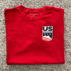 Volcom US Snowboarding T-Shirt. Large. Authentic Volcom.